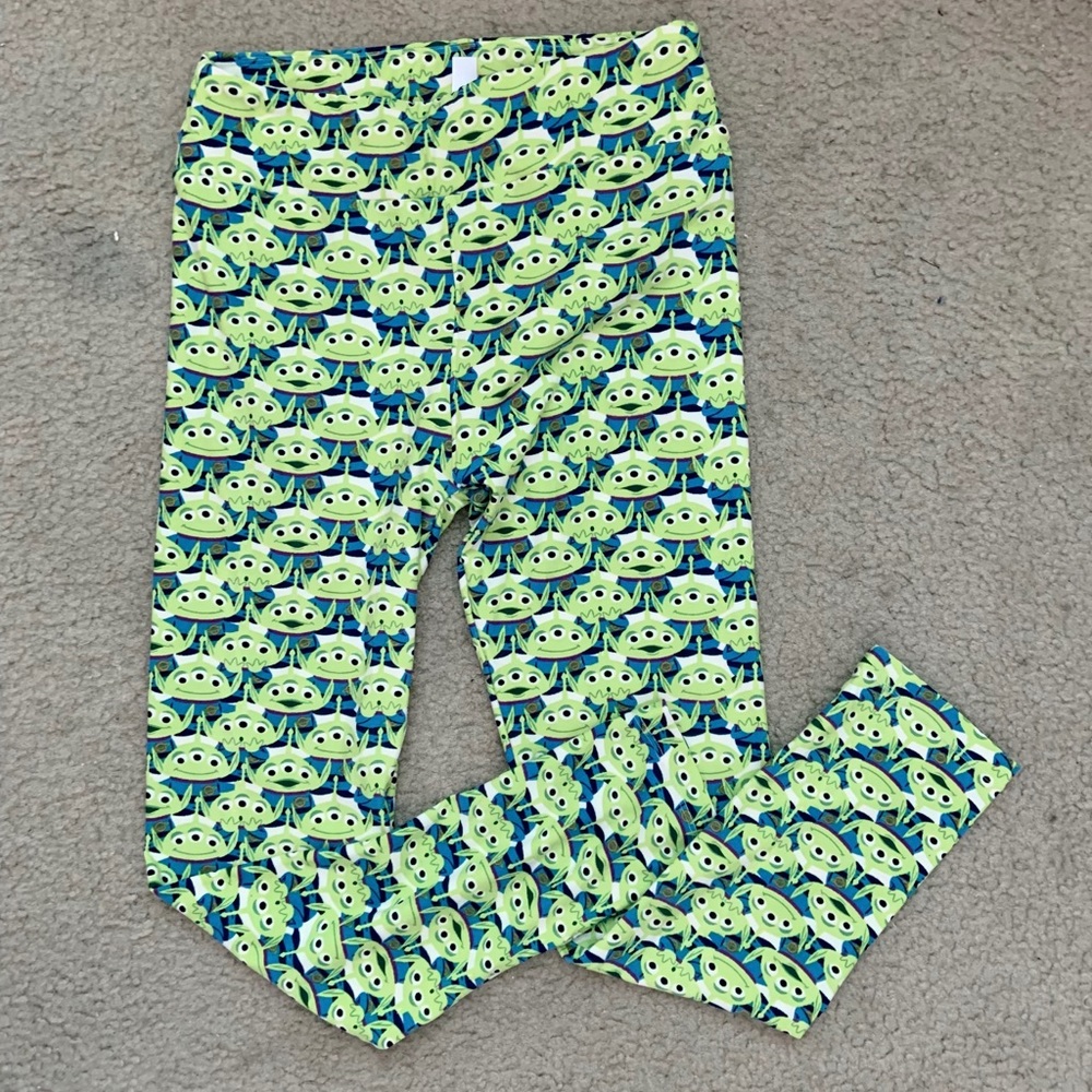 Lularoe Disney Leggings Toy Story Alien OS